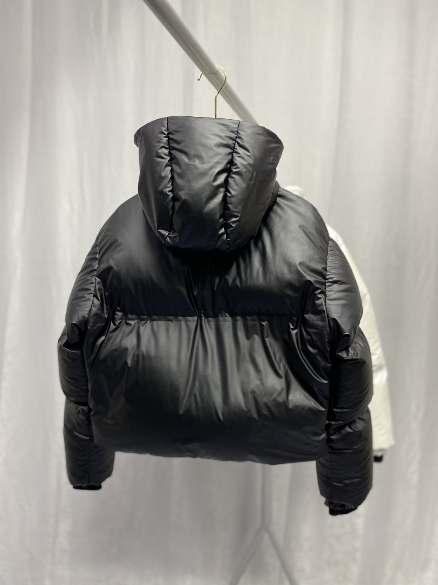 Prada Light Nylon Hooded Puffer Jacket - FashionPlug