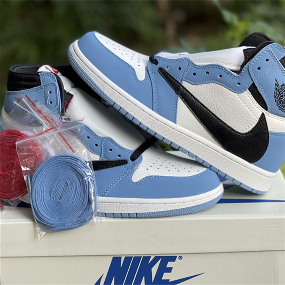 Jordan AJ1& T S Union Blue Sneaker DH3277 108. - FashionPlug