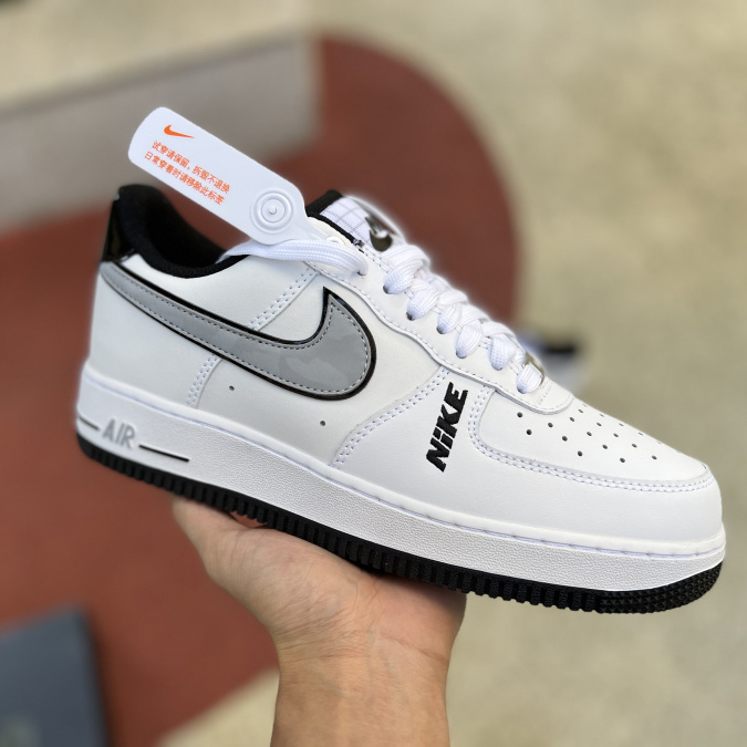 Nike Low Sneaker Air Force 1 '07 LV8 White Grey - FashionPlug