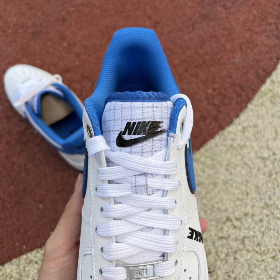Nike Low Sneaker Air Force 1 '07 LV8 White Blue  - FashionPlug