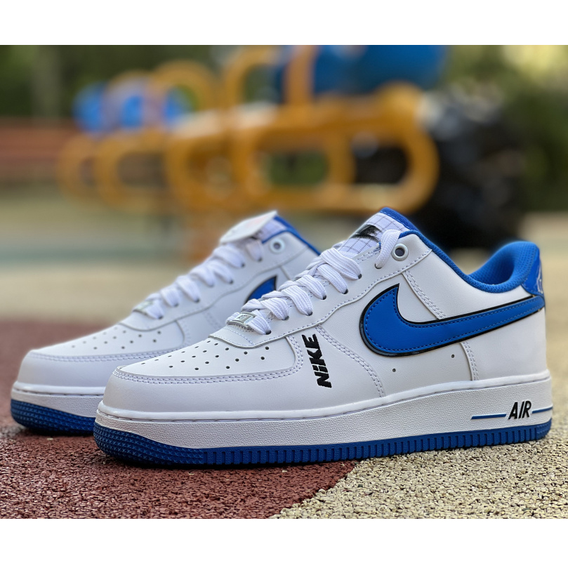 Nike Low Sneaker Air Force 1 '07 LV8 White Blue  - FashionPlug