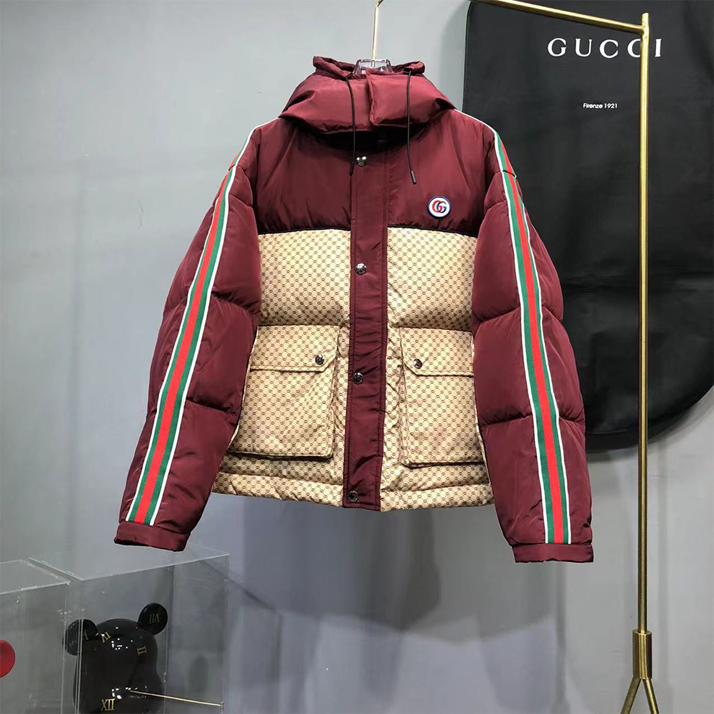Gucci Women GG Parachute Nylon Padded Jacket - FashionPlug