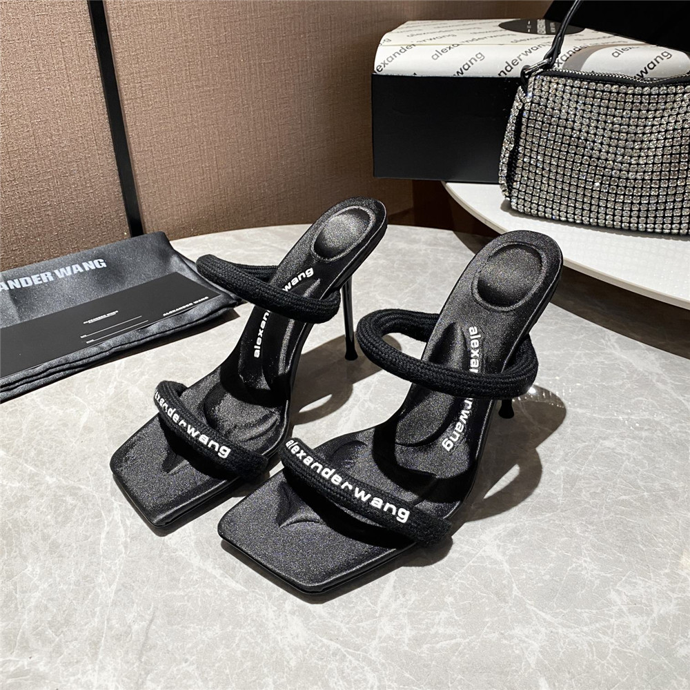 Alexander Wang Women Heels In Black(10Cm Heel) - FashionPlug