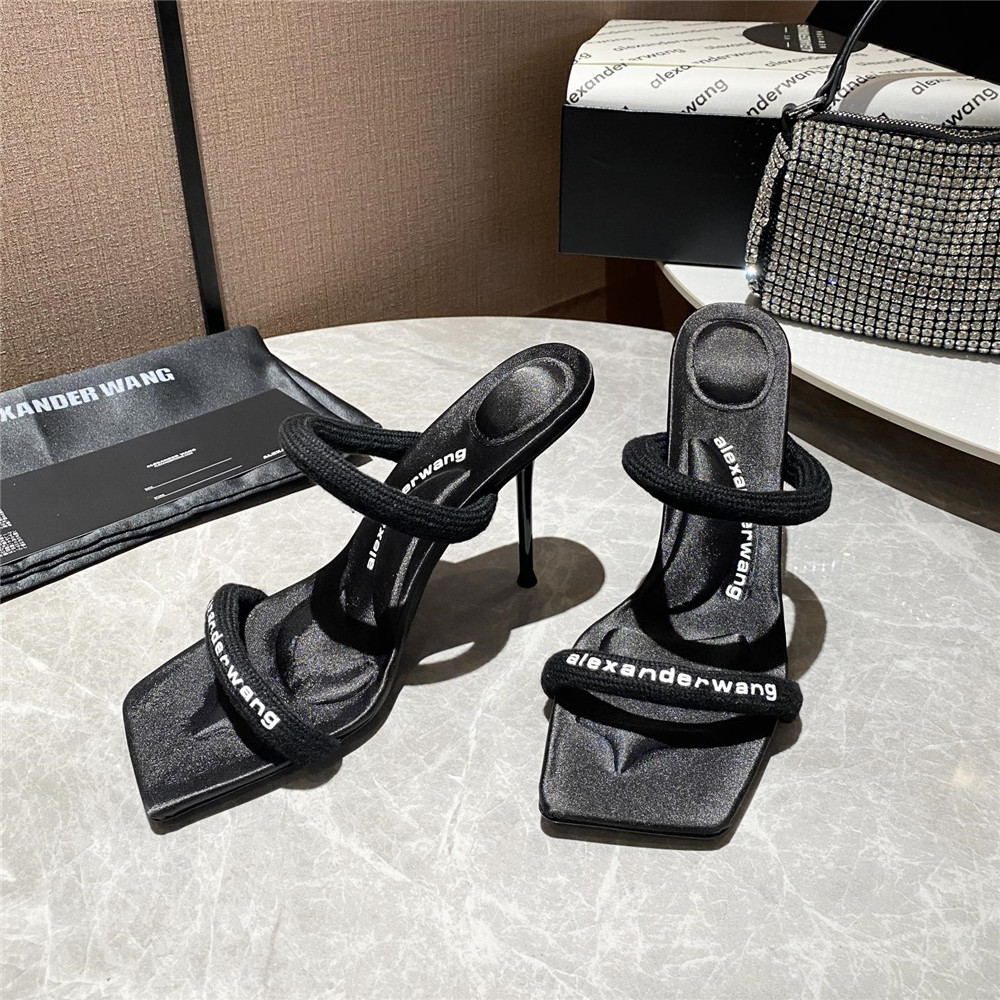 Alexander Wang Women Heels In Black(10Cm Heel) - FashionPlug