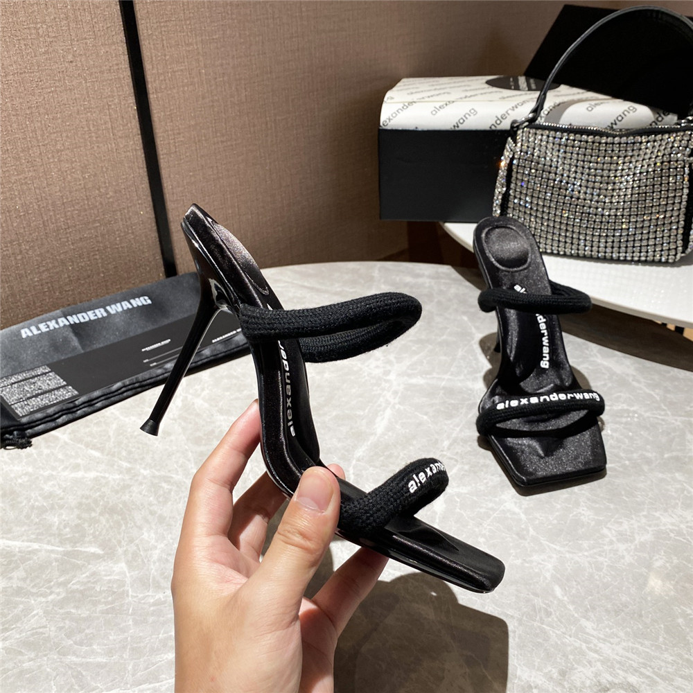 Alexander Wang Women Heels In Black(10Cm Heel) - FashionPlug