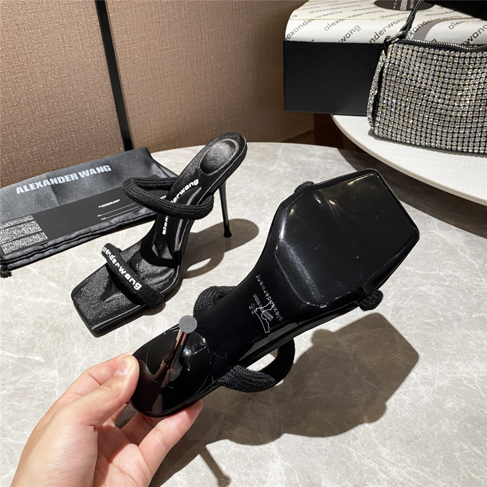 Alexander Wang Women Heels In Black(10Cm Heel) - FashionPlug
