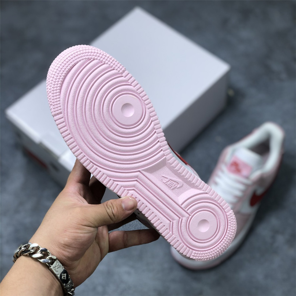 Nike Air Force Pink Valentine Sneaker - FashionPlug