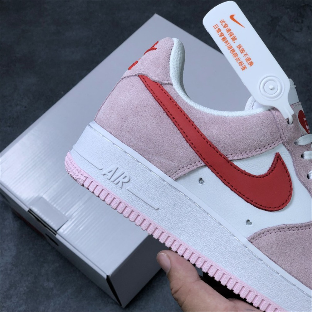 Nike Air Force Pink Valentine Sneaker - FashionPlug
