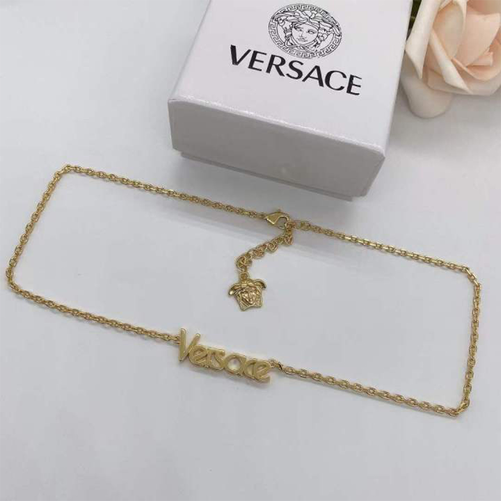 Versace Logo Necklace - FashionPlug