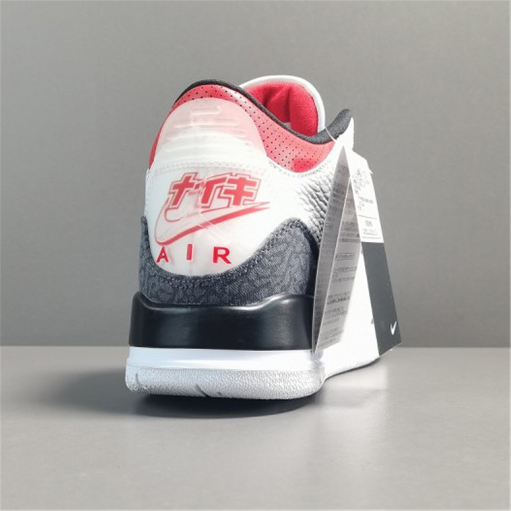 Jordan AJ3 SE-T JP Denim Fire Red Sneaker - FashionPlug