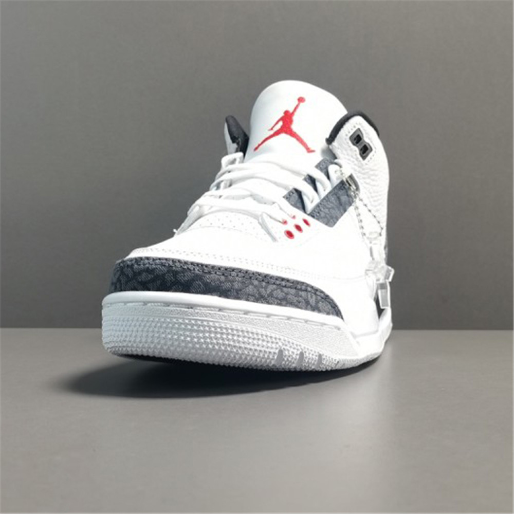 Jordan AJ3 SE-T JP Denim Fire Red Sneaker - FashionPlug