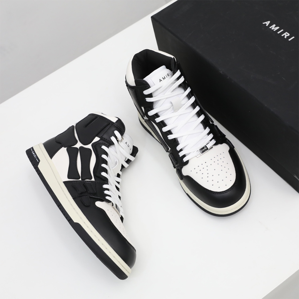 Amiri Skel-Top Hi Sneaker Black - FashionPlug