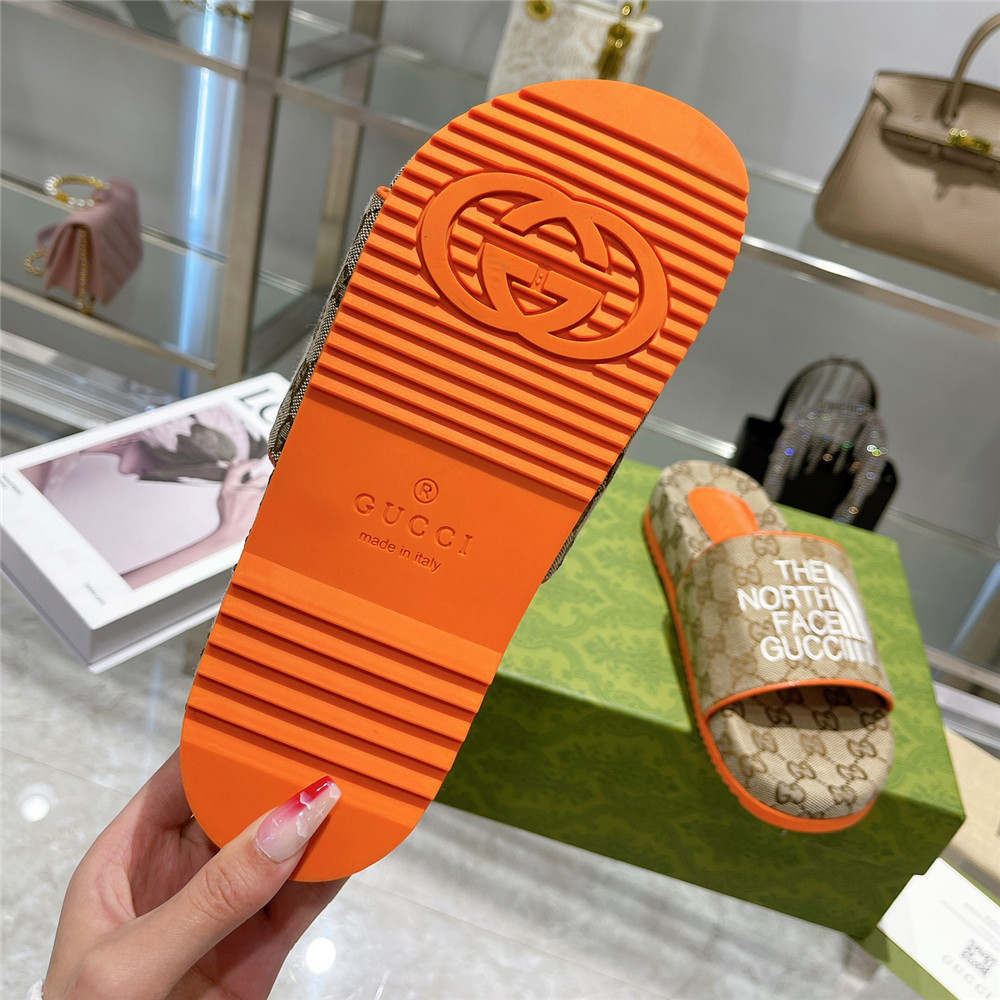 Gucci Men's The North Face x Gucci GG Slide - FashionPlug