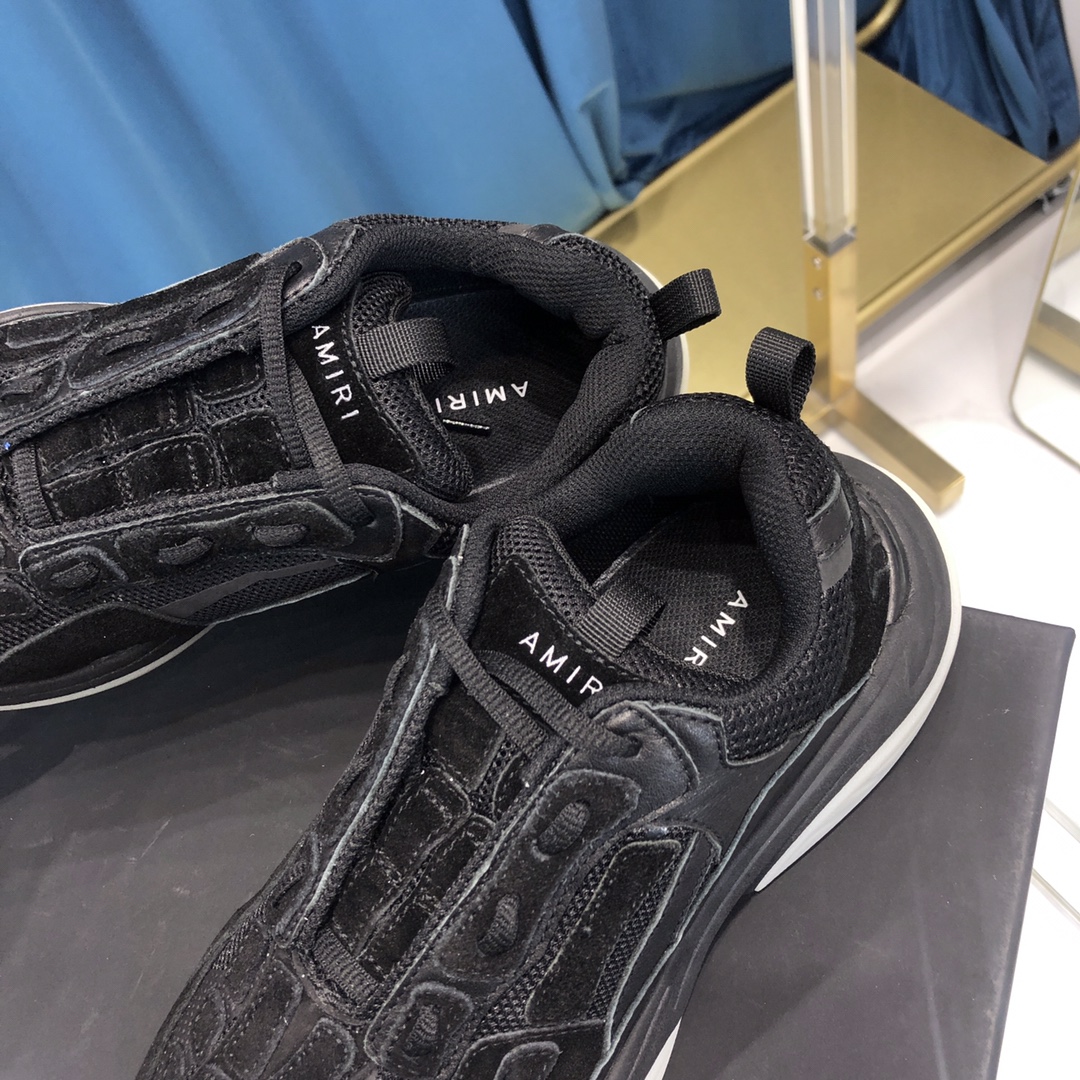 Amiri Bone Runner All Black - FashionPlug