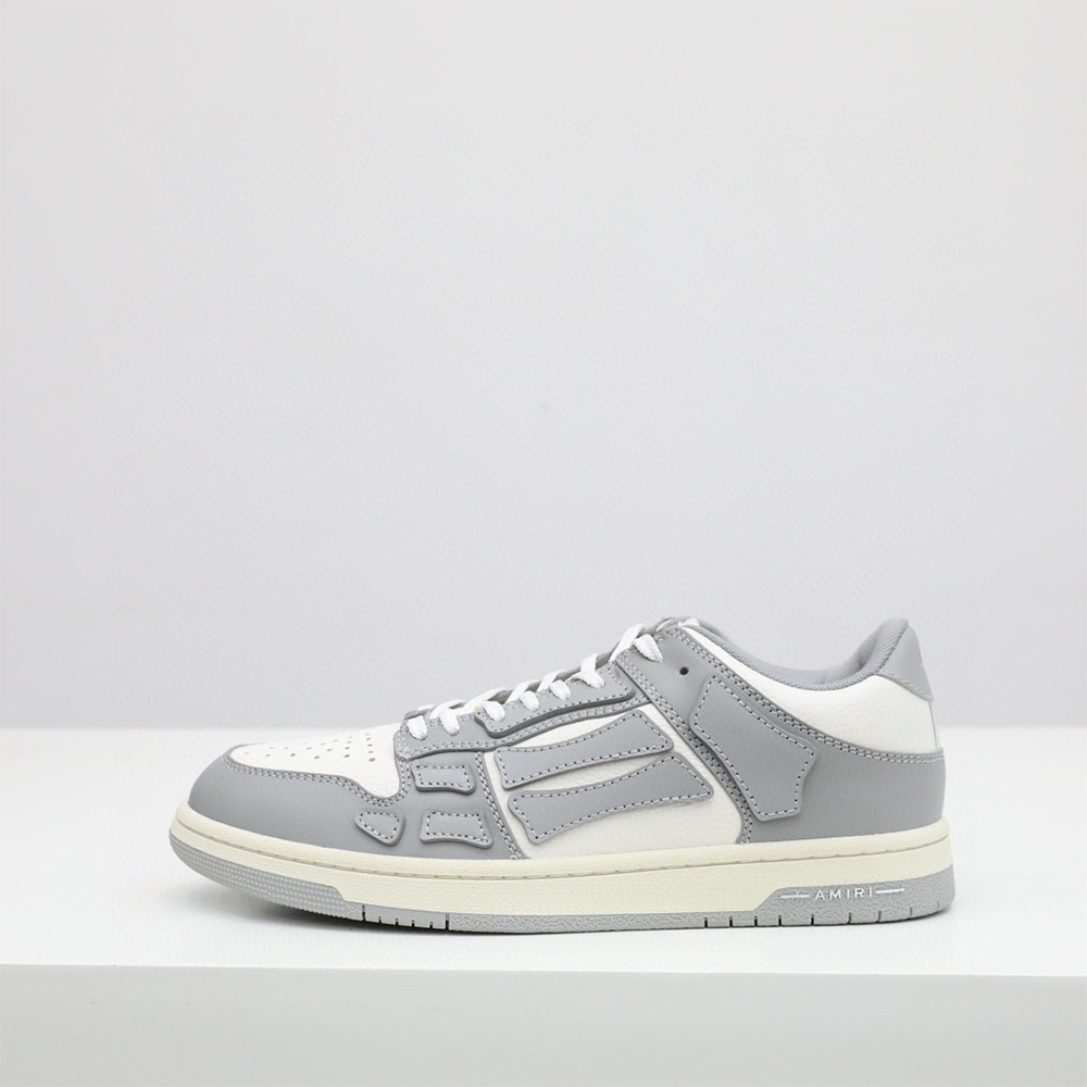 Amiri Skel-Top Low Sneaker Gray/White - FashionPlug