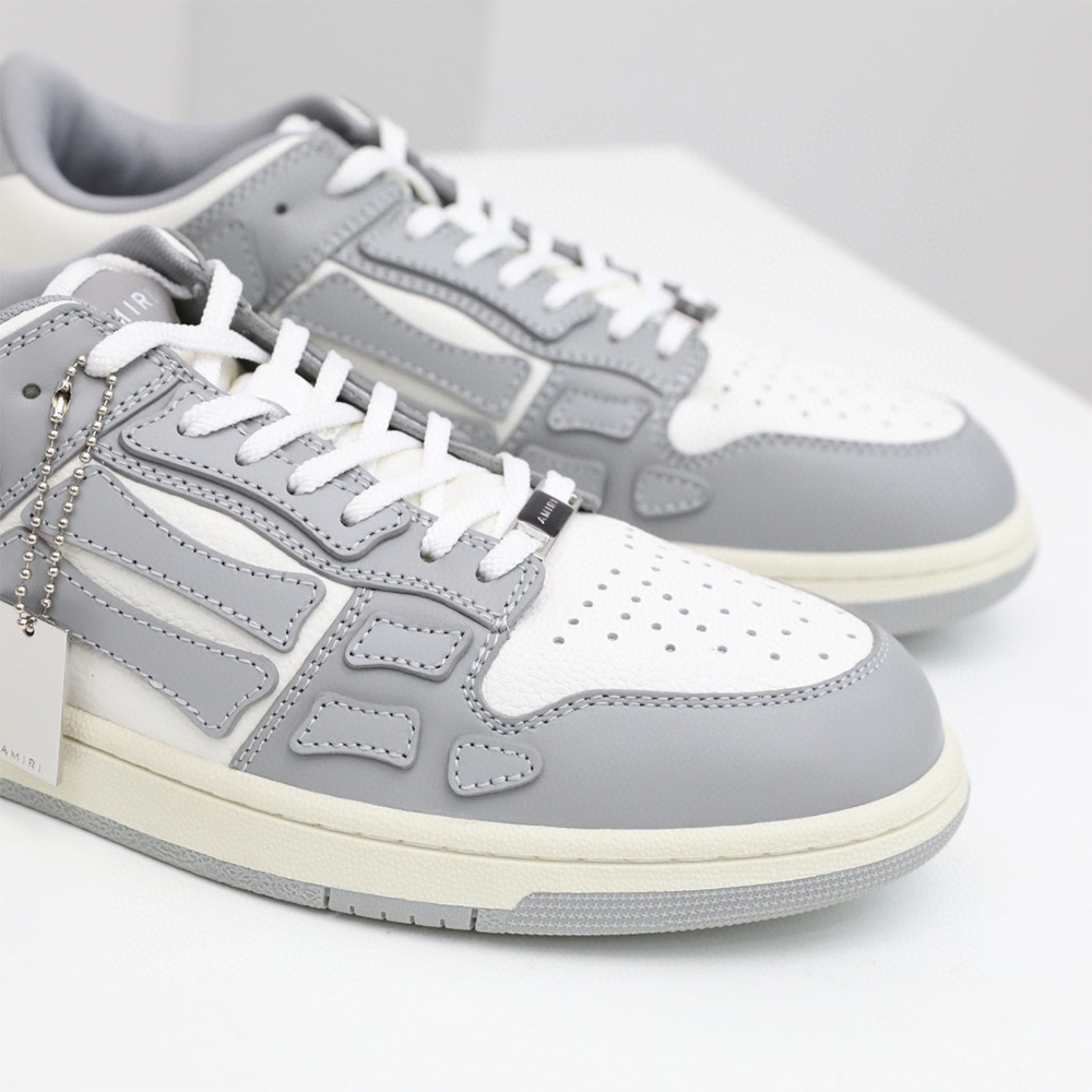 Amiri Skel-Top Low Sneaker Gray/White - FashionPlug