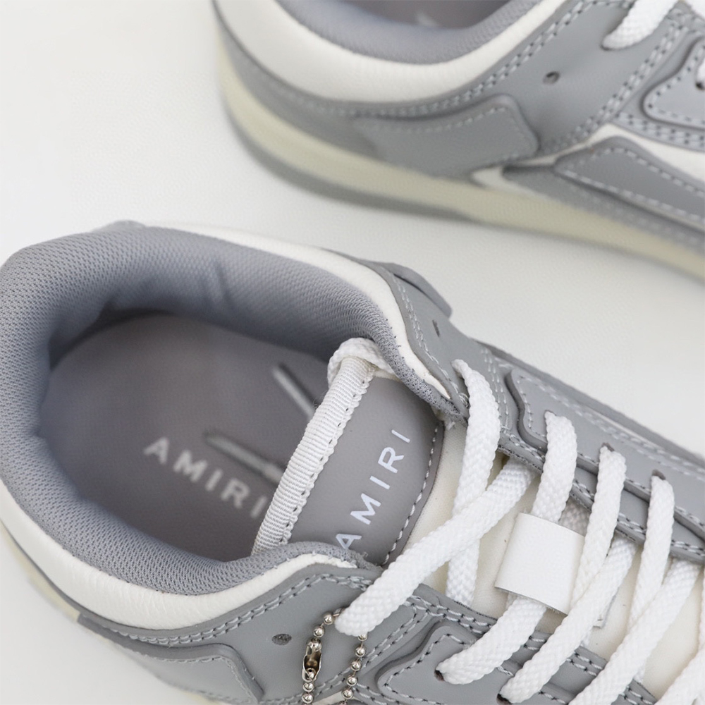 Amiri Skel-Top Low Sneaker Gray/White - FashionPlug