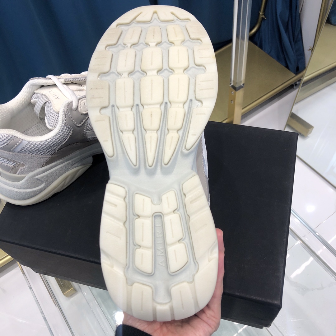 Amiri Bone Runner White & Silver - FashionPlug