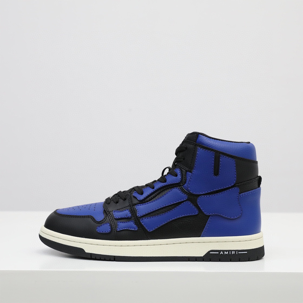 Amiri Skel-Top Hi Sneaker Black/Blue - FashionPlug