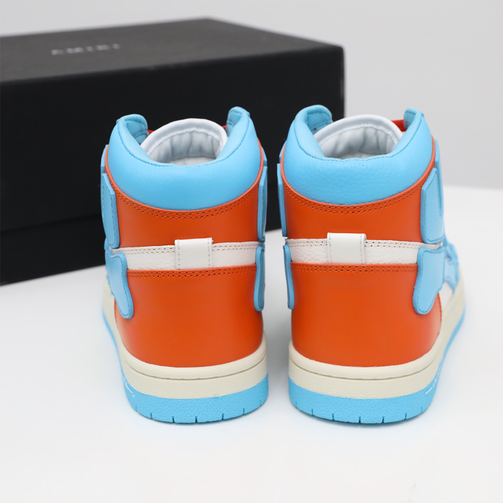 Amiri Skel-Top Hi Sneaker Blue/Orange - FashionPlug