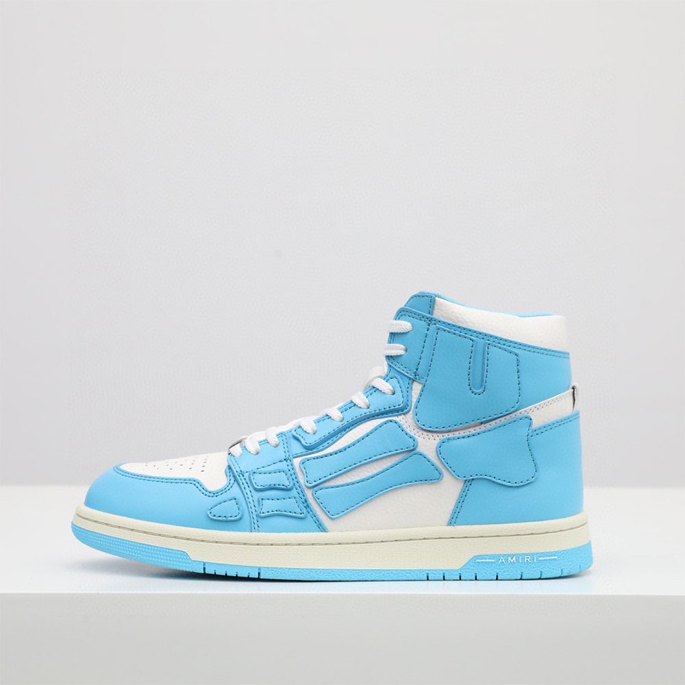 Amiri Skel-Top Hi Sneaker Blue/White - FashionPlug