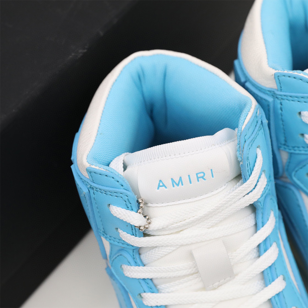Amiri Skel-Top Hi Sneaker Blue/White - FashionPlug