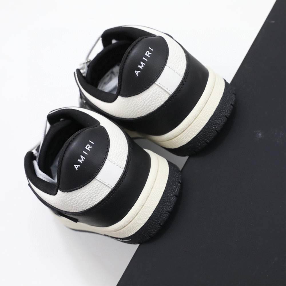 Amiri Skel-Top Low Sneaker Black/White - FashionPlug