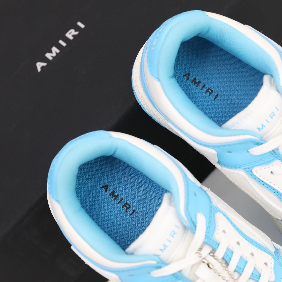 Amiri Skel-Top Low Sneaker Blue/White - FashionPlug