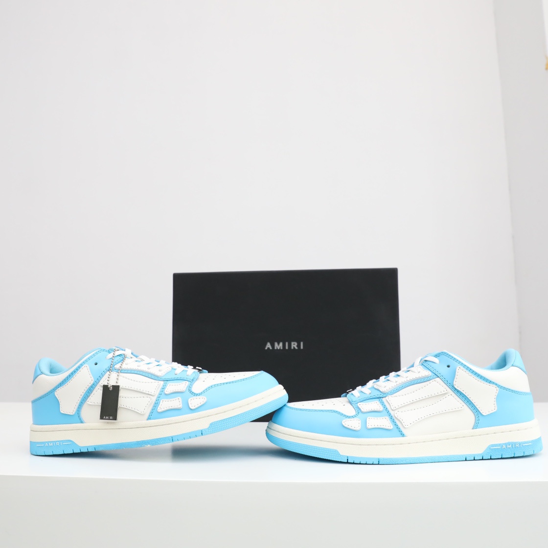 Amiri Skel-Top Low Sneaker Blue/White - FashionPlug