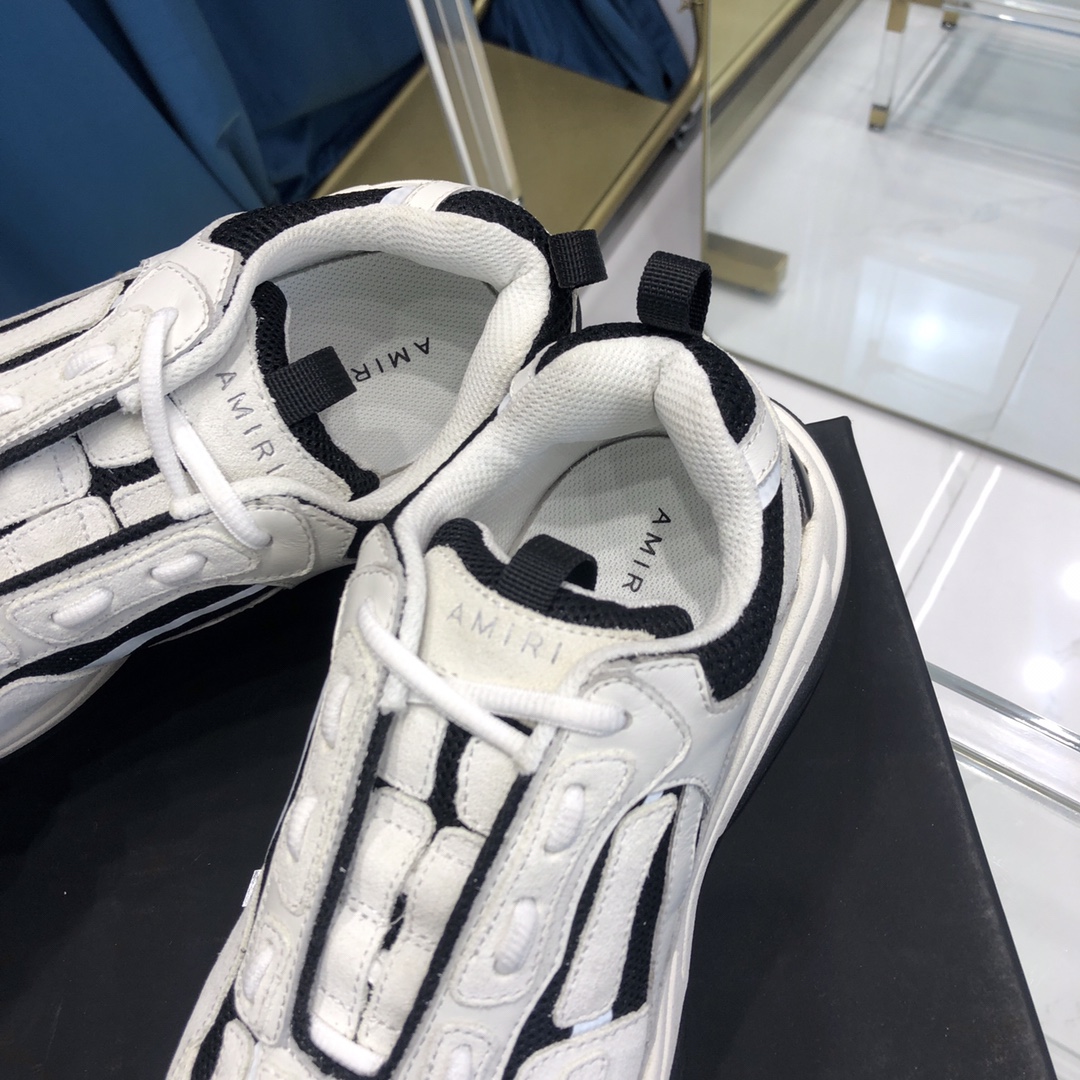 Amiri Bone Runner White & Black - FashionPlug