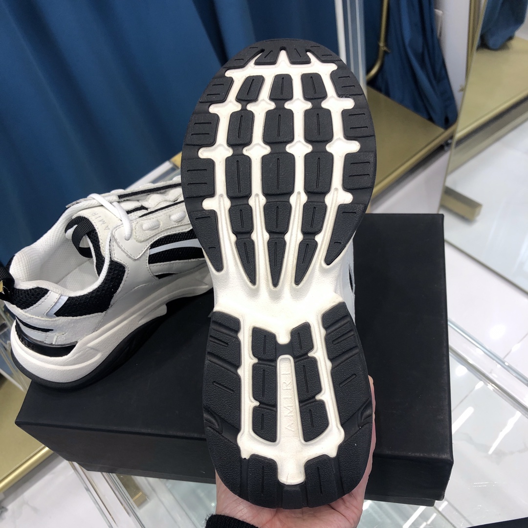 Amiri Bone Runner White & Black - FashionPlug