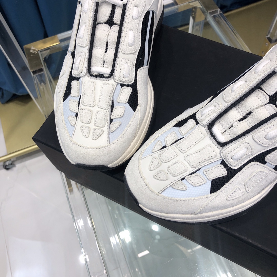Amiri Bone Runner White & Black - FashionPlug