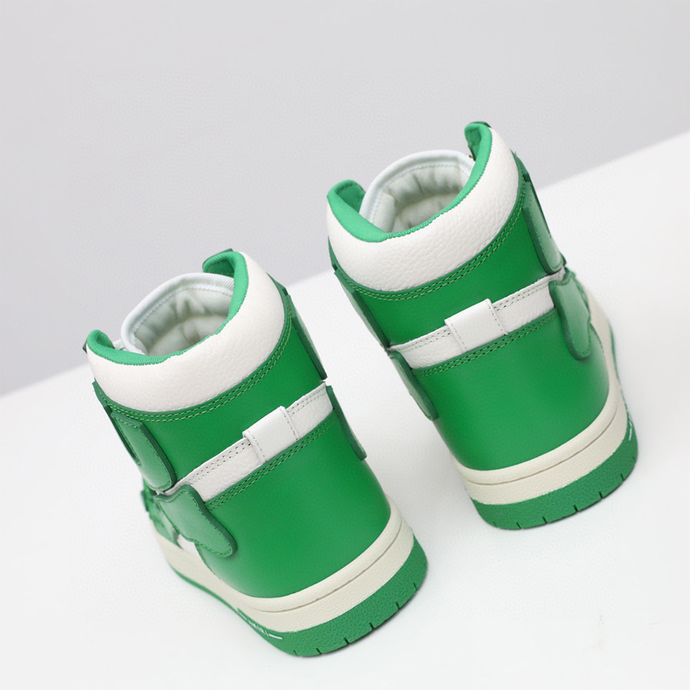 Amiri Skel-Top Hi Sneaker Green/White - FashionPlug