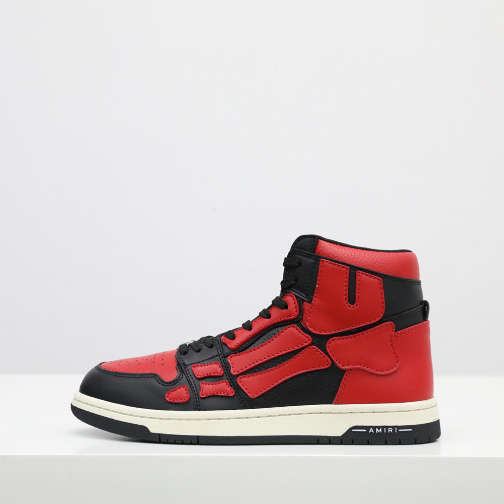 Amiri Skel-Top Hi Sneaker Red/Black - FashionPlug