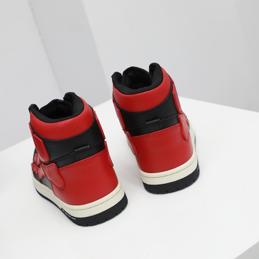 Amiri Skel-Top Hi Sneaker Red/Black - FashionPlug