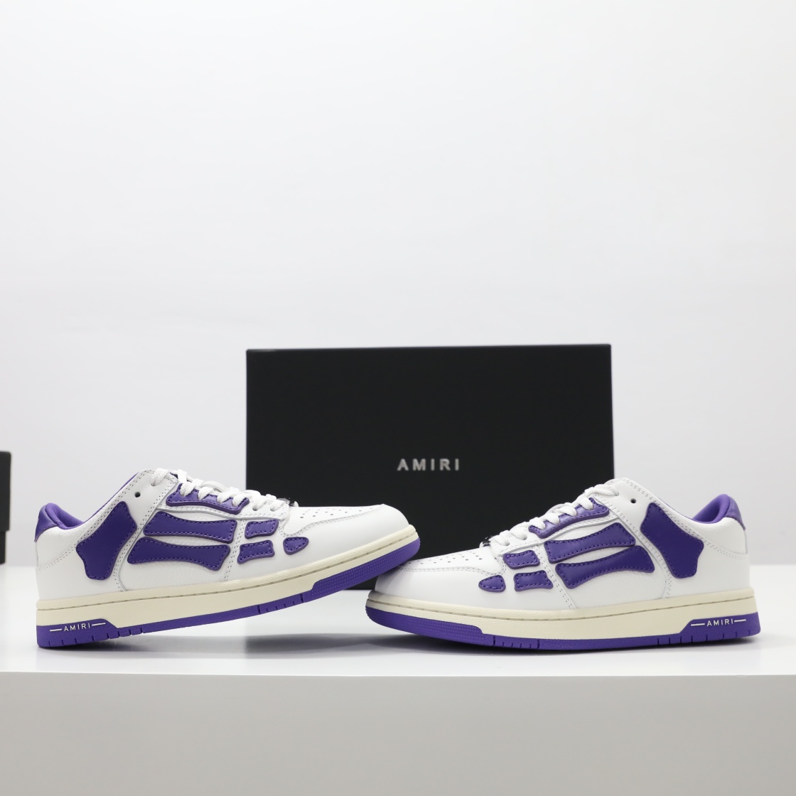 Amiri Skel-Top Low Sneaker Purple/White - FashionPlug