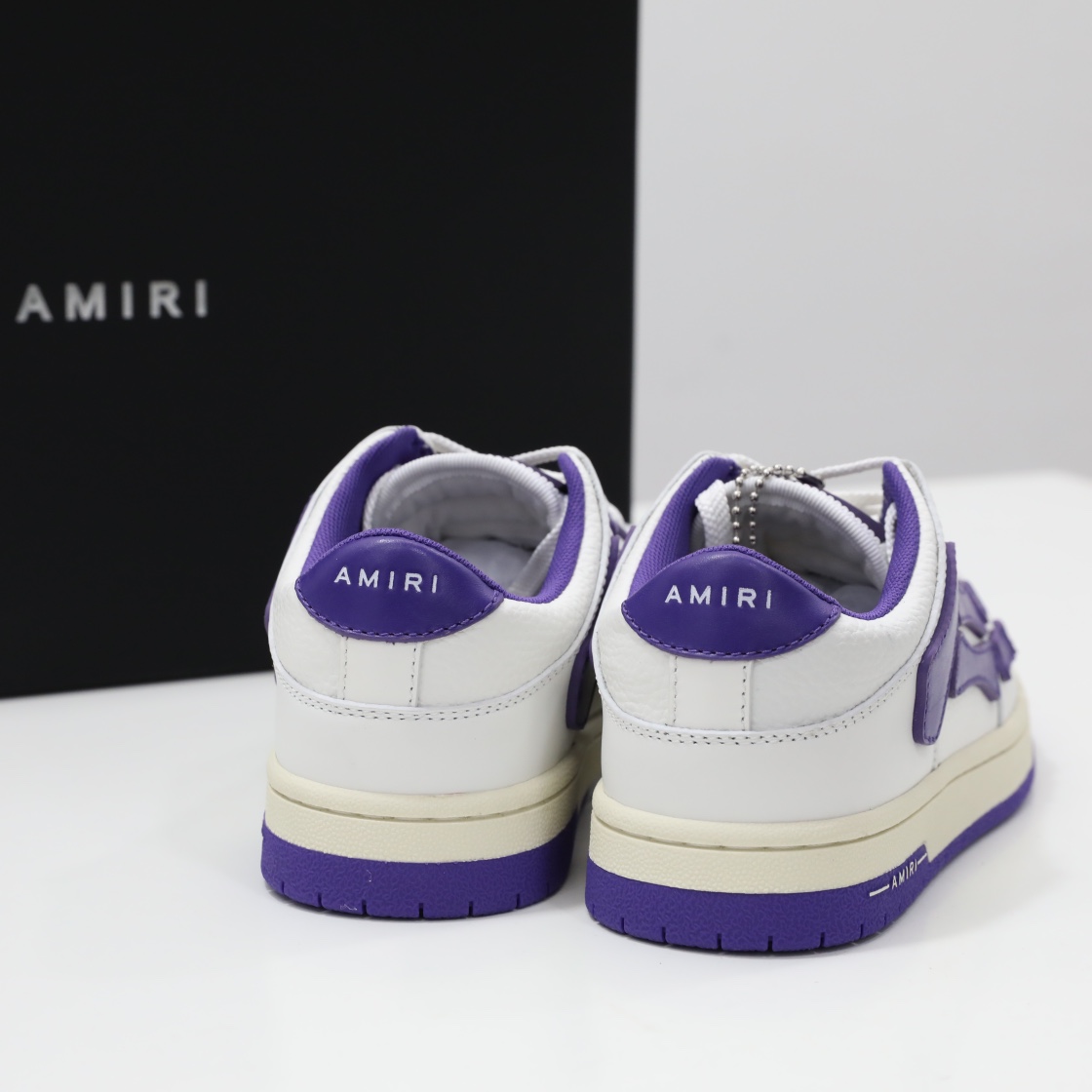Amiri Skel-Top Low Sneaker Purple/White - FashionPlug