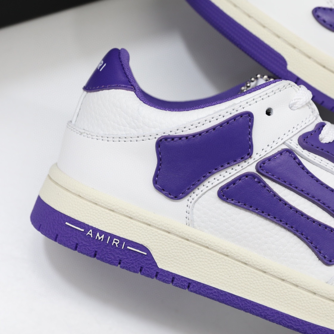 Amiri Skel-Top Low Sneaker Purple/White - FashionPlug