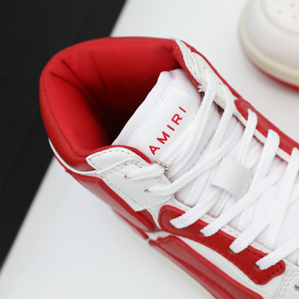 Amiri Skel-Top Hi Sneaker Red/White - FashionPlug