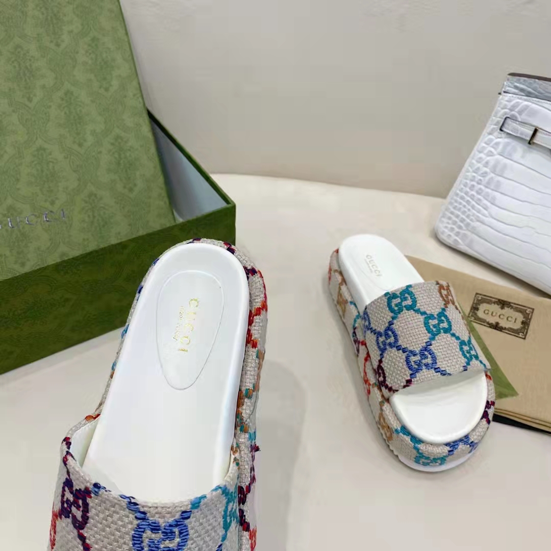 Gucci Women's Platform Slide Sandal - FashionPlug