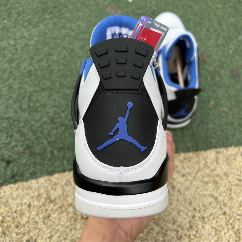 Nike Air Jordan 4 Retro White Motorsports Sneaker - FashionPlug