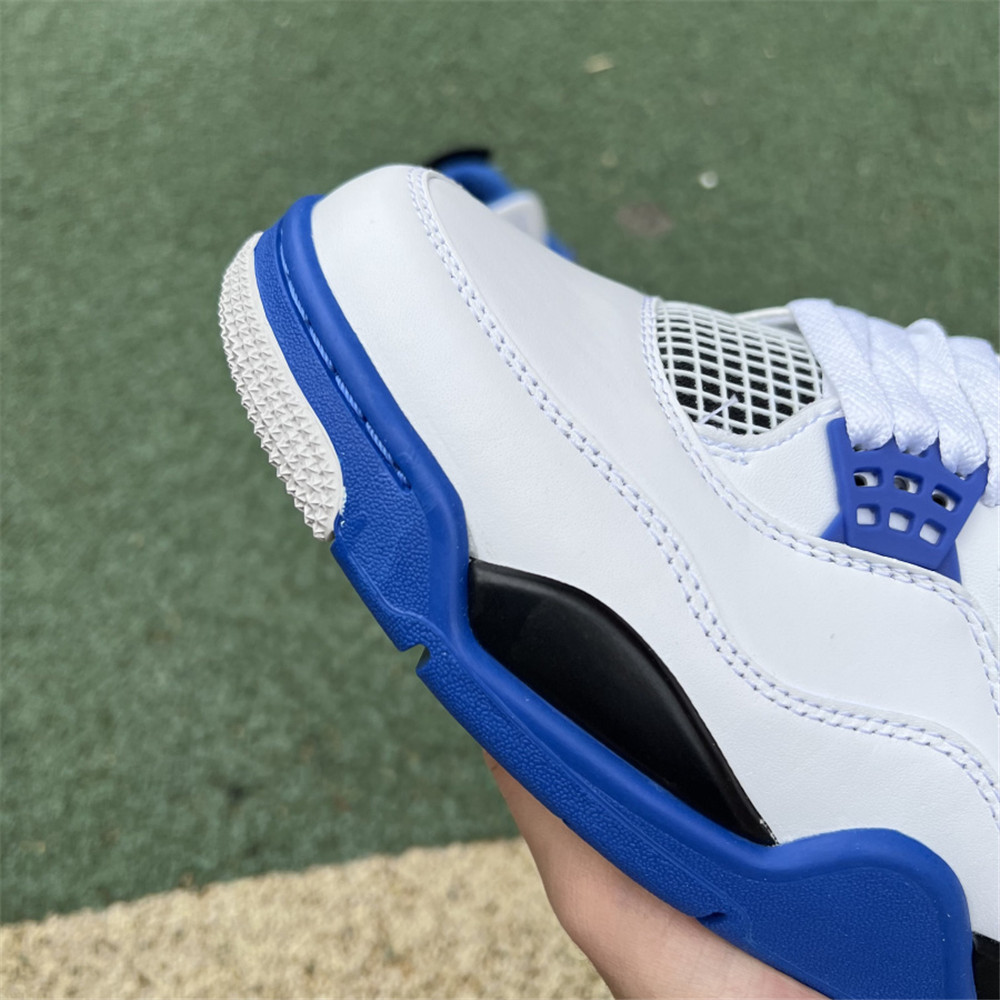 Nike Air Jordan 4 Retro White Motorsports Sneaker - FashionPlug