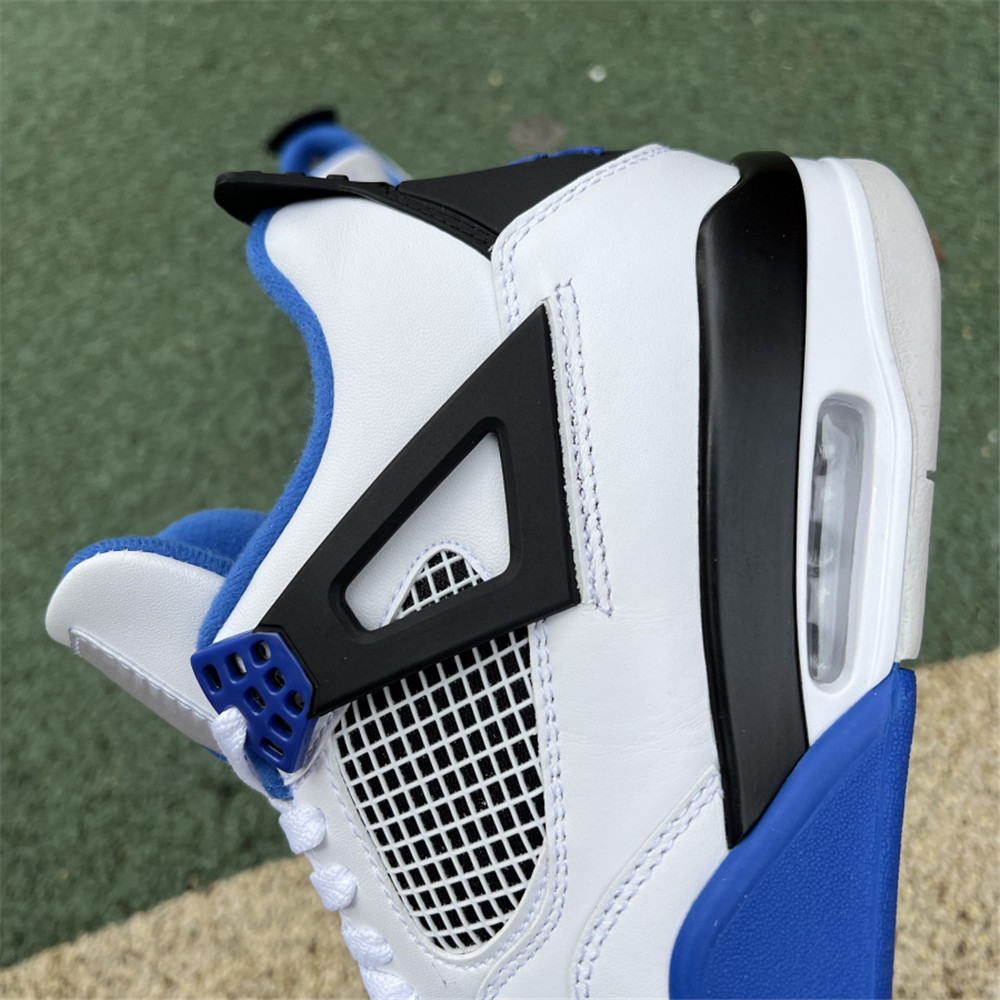 Nike Air Jordan 4 Retro White Motorsports Sneaker - FashionPlug