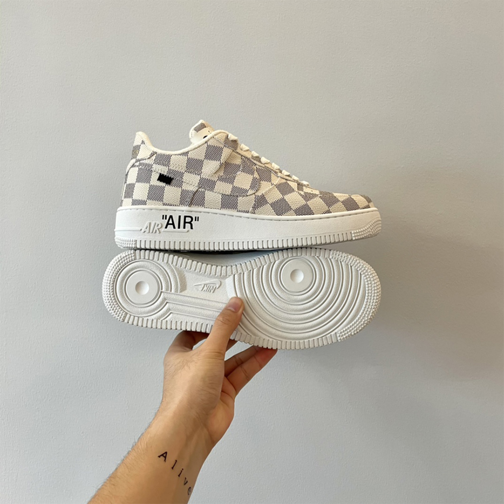 Louis Vuitton X Nike Air Force 1 Damier Sneaker - FashionPlug