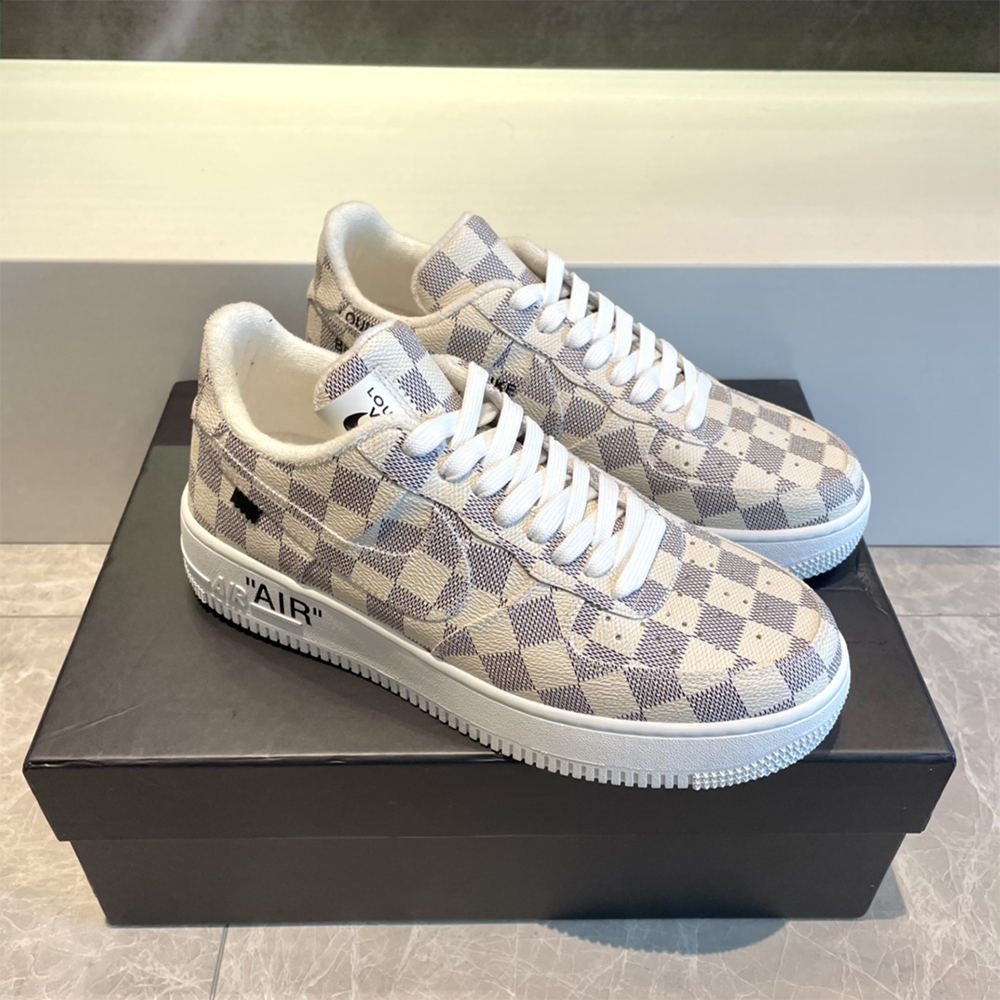 Louis Vuitton X Nike Air Force 1 Damier Sneaker - FashionPlug