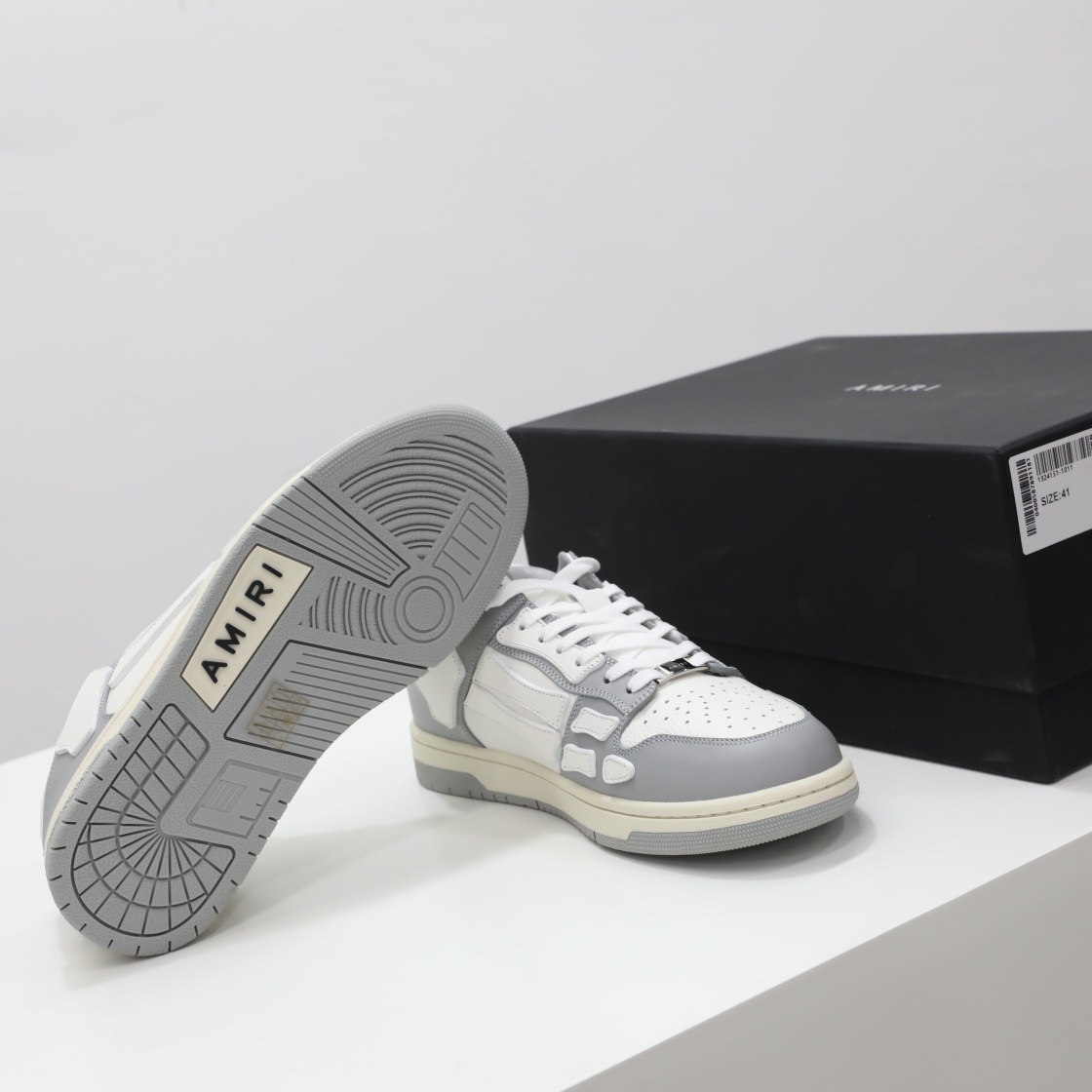 Amiri Skel-Top Low Sneaker Grey/White - FashionPlug