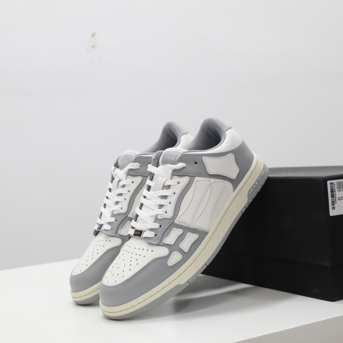 Amiri Skel-Top Low Sneaker Grey/White - FashionPlug