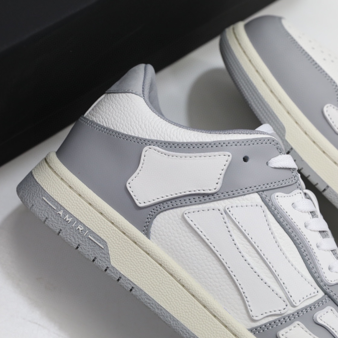 Amiri Skel-Top Low Sneaker Grey/White - FashionPlug