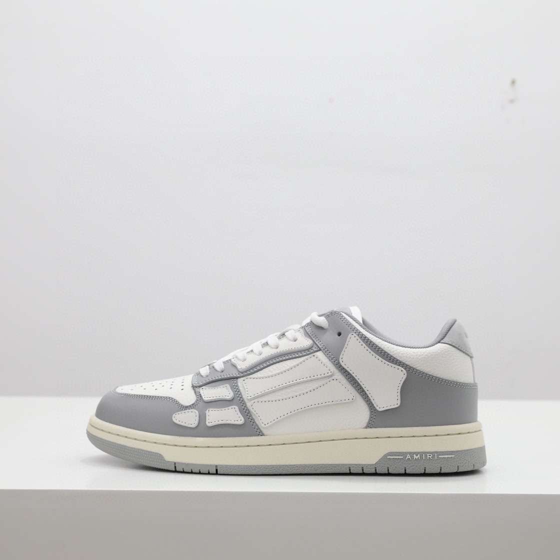Amiri Skel-Top Low Sneaker Grey/White - FashionPlug