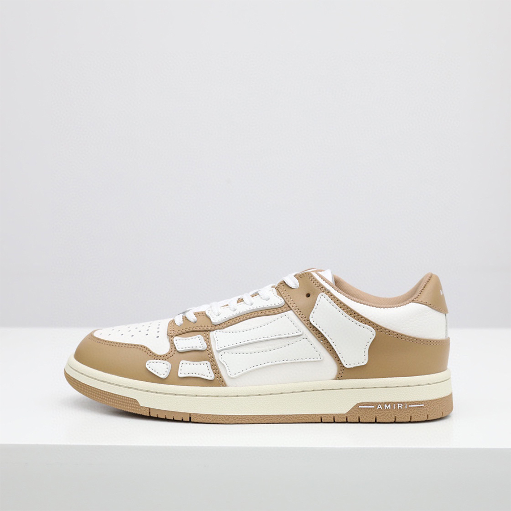 Amiri Skel-Top Low Sneaker Brown/White - FashionPlug